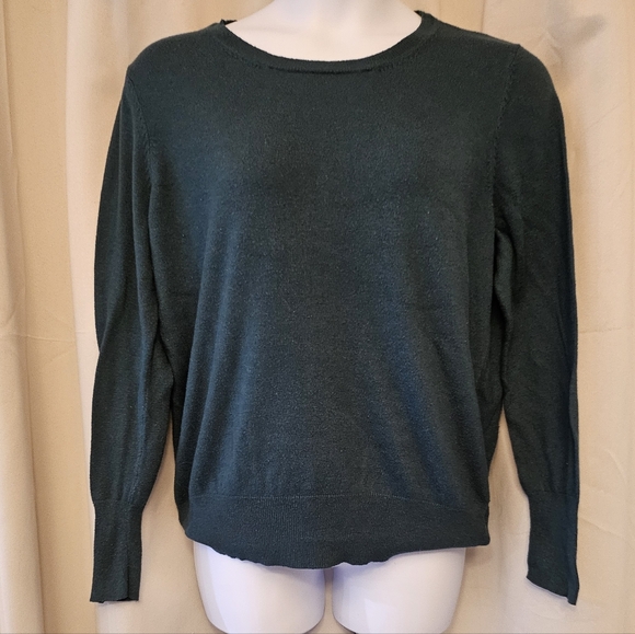 Mossimo Supply Co. Sweaters - Sz 2 Dark Green Crewneck Sweater